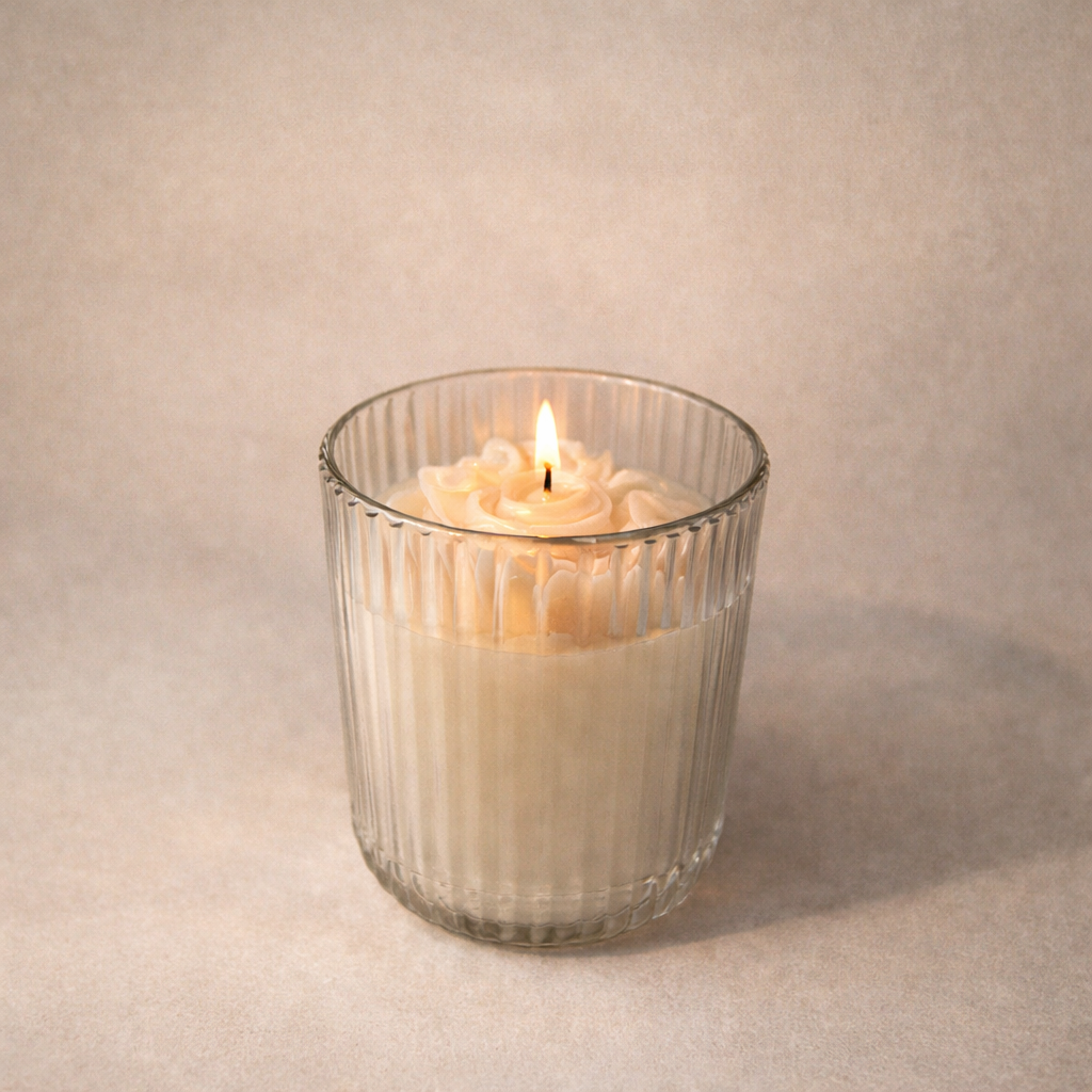 Ribbed jar candles